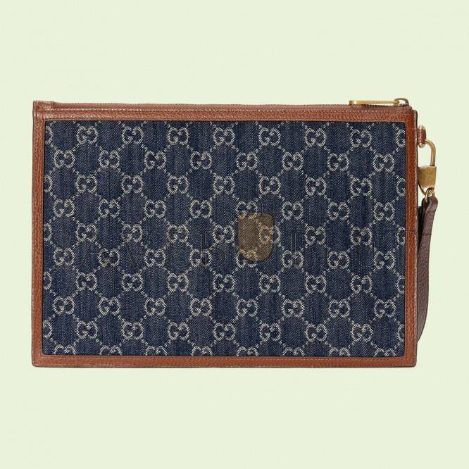 GUCCI POUCH WITH INTERLOCKING&G 672953   (30.5*21*1.5cm)