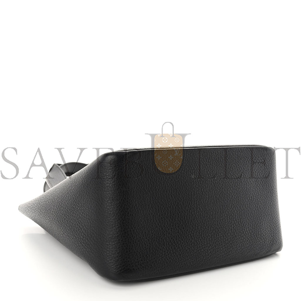 PRADA VITELLO DAINO SOFT MEDIUM DYNAMIQUE TOTE BLACK (25*22*13cm)