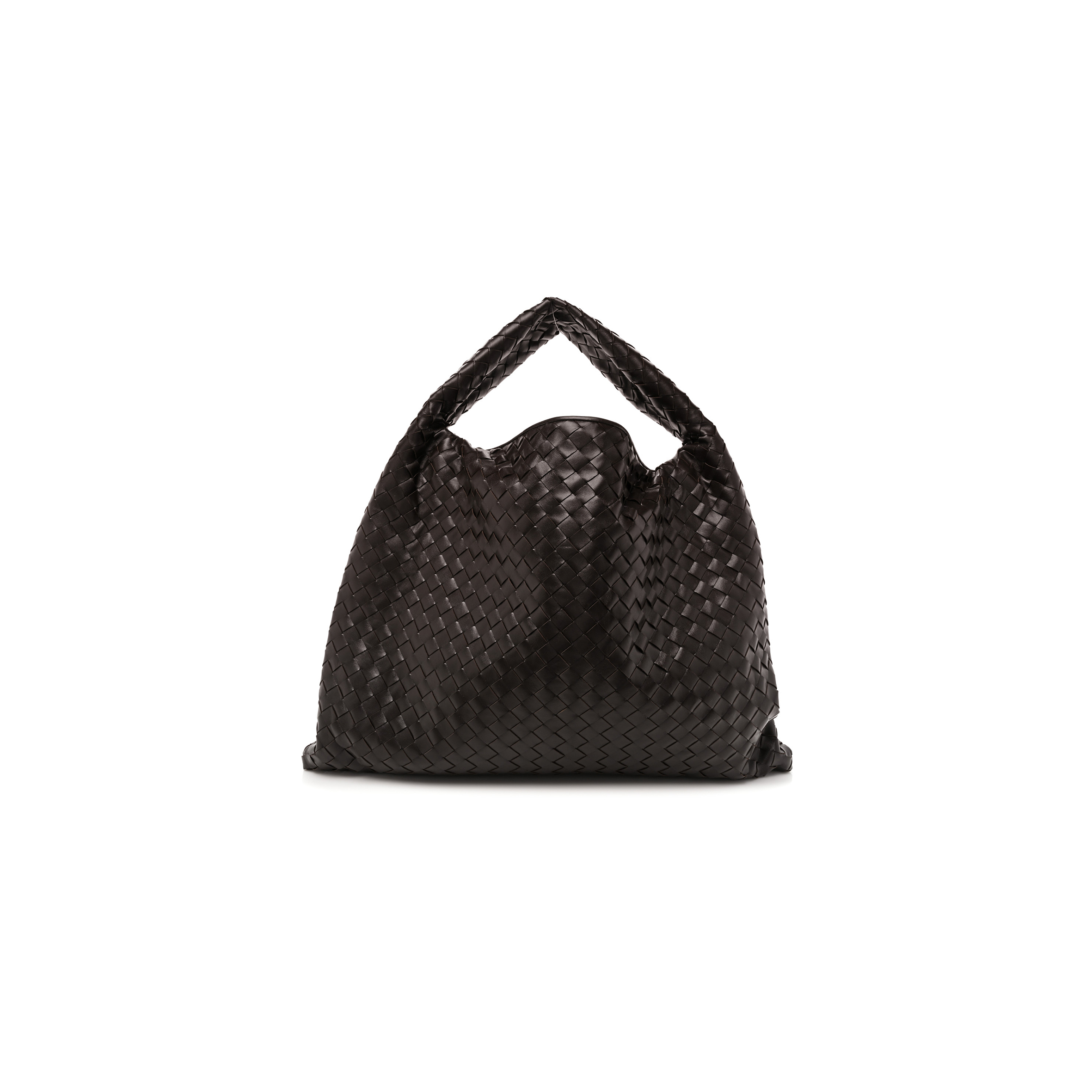 BOTTEGA VENETA NAPPA INTRECCIATO LARGE HOP EBANO  (56*43cm)