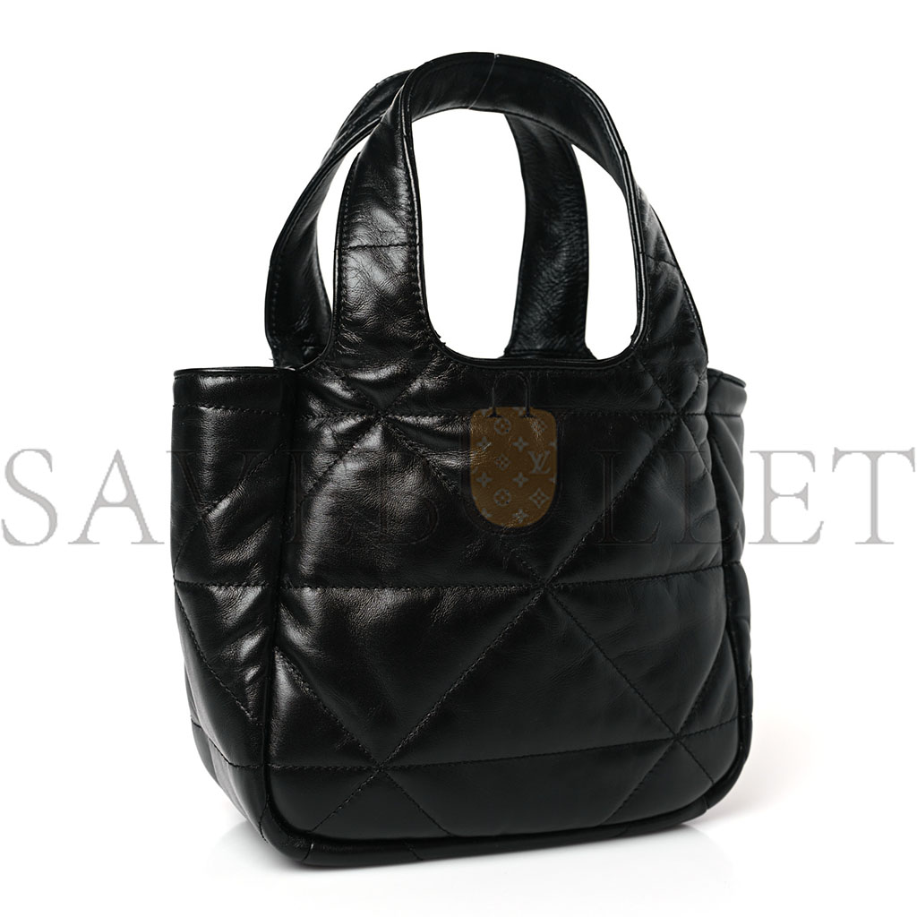 PRADA NAPPA QUILTED SMALL TOTE BLACK (29*24*11cm)