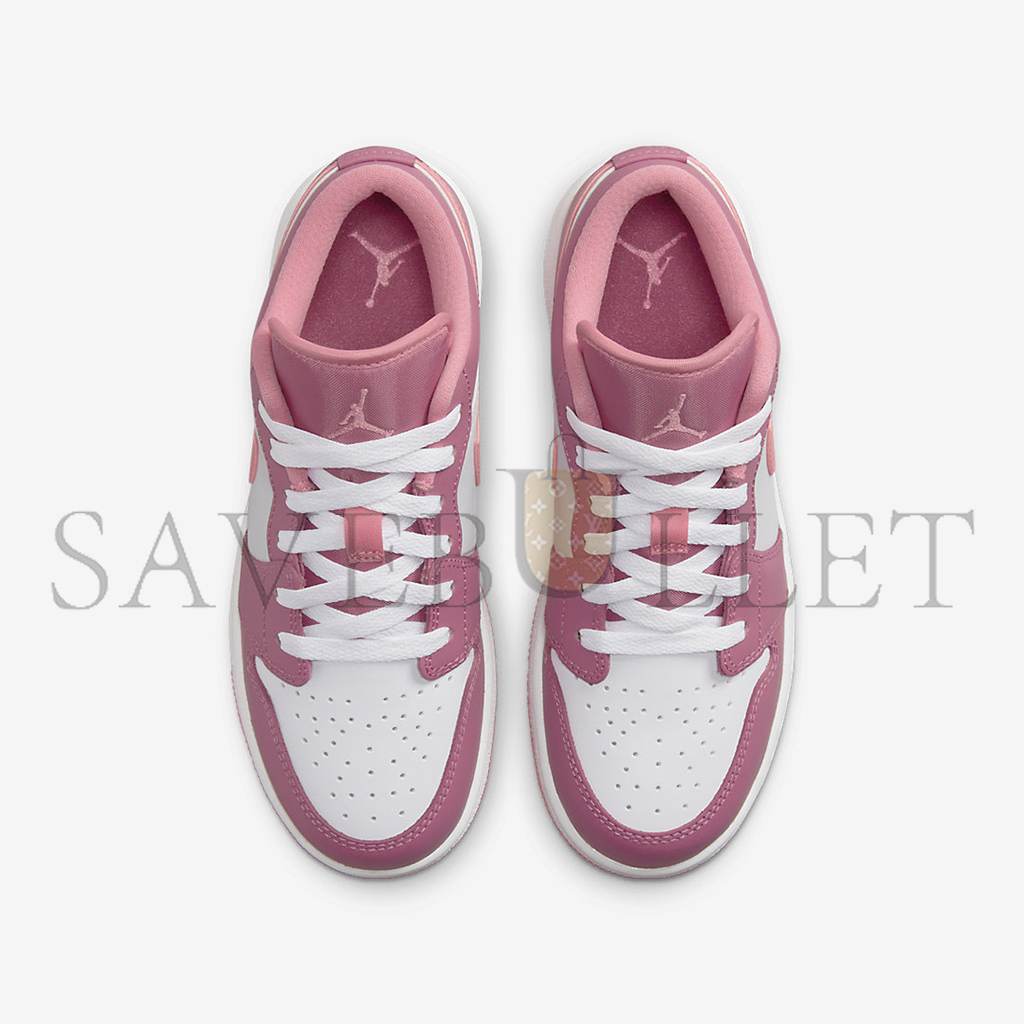 NIKE AIR JORDAN 1 LOW GS DESERT BERRY WHITE PINK 553560-616