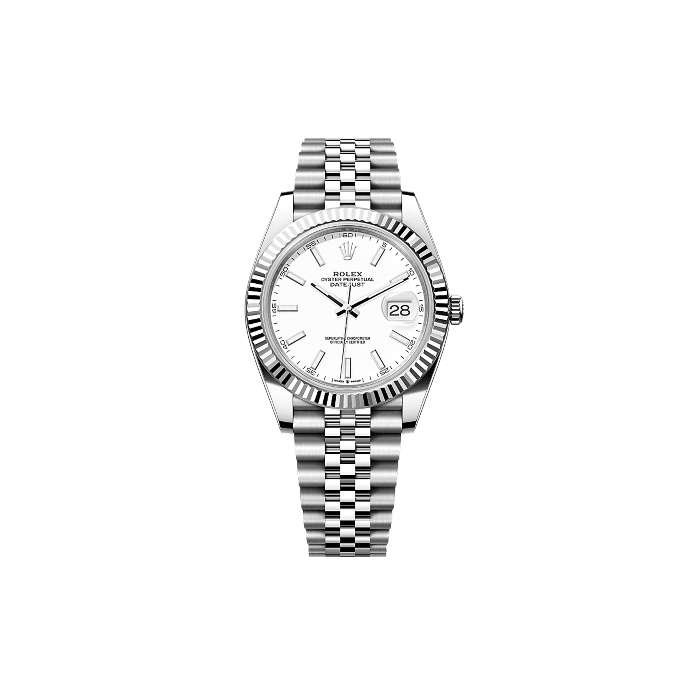 ROLEX DATEJUST 41 OYSTER, 41 MM, OYSTERSTEEL AND WHITE GOLD WATCH 126334 ROLEX DATEJUST 41 OYSTER, 41 MM, OYSTERSTEEL AND WHITE GOLD WATCH 126334