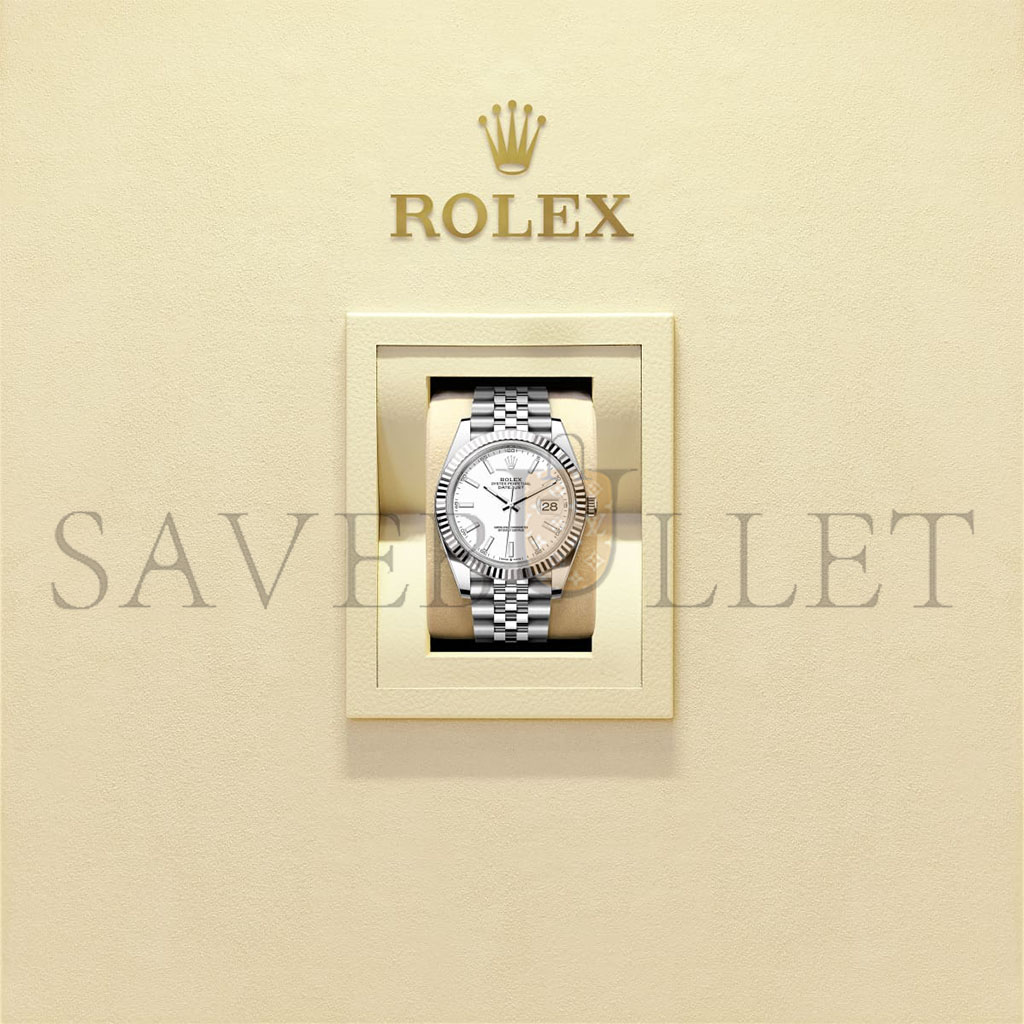 ROLEX DATEJUST 41 OYSTER, 41 MM, OYSTERSTEEL AND WHITE GOLD WATCH 126334 ROLEX DATEJUST 41 OYSTER, 41 MM, OYSTERSTEEL AND WHITE GOLD WATCH 126334