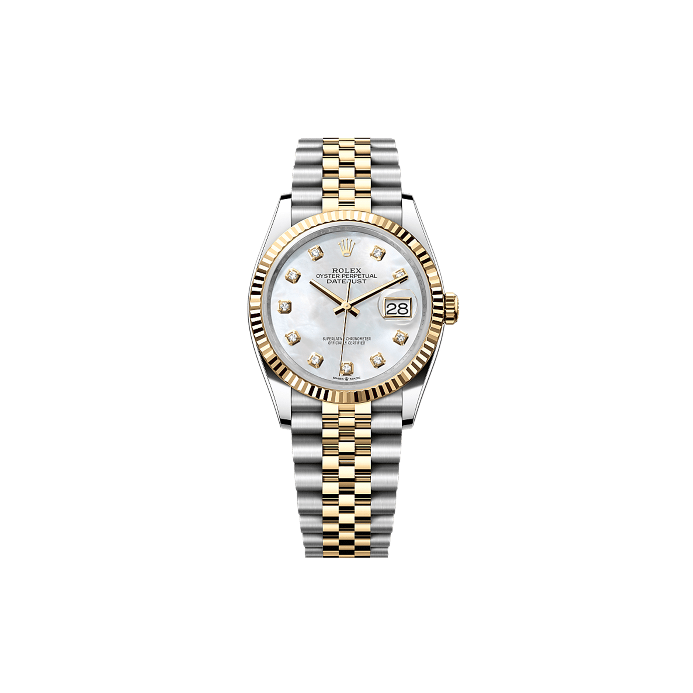 ROLEX DATEJUST 36 OYSTER, 36 MM, OYSTERSTEEL AND YELLOW GOLD WATCH 126233 ROLEX DATEJUST 36 OYSTER, 36 MM, OYSTERSTEEL AND YELLOW GOLD WATCH 126233
