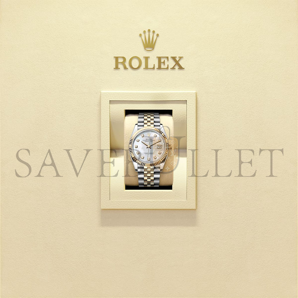 ROLEX DATEJUST 36 OYSTER, 36 MM, OYSTERSTEEL AND YELLOW GOLD WATCH 126233 ROLEX DATEJUST 36 OYSTER, 36 MM, OYSTERSTEEL AND YELLOW GOLD WATCH 126233