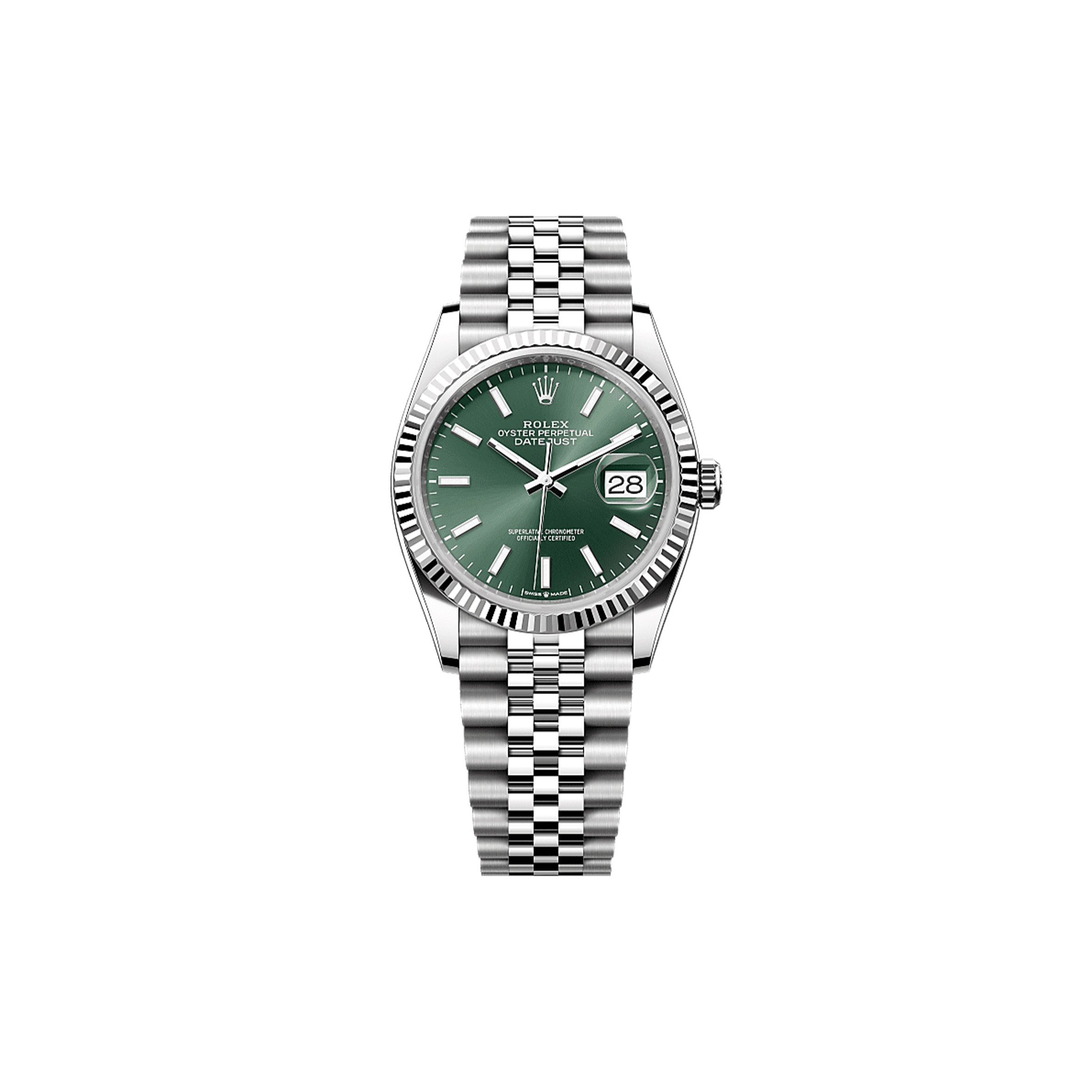 ROLEX DATEJUST 36 OYSTER, 36 MM, OYSTERSTEEL AND WHITE GOLD WATCH 126234 ROLEX DATEJUST 36 OYSTER, 36 MM, OYSTERSTEEL AND WHITE GOLD WATCH 126234