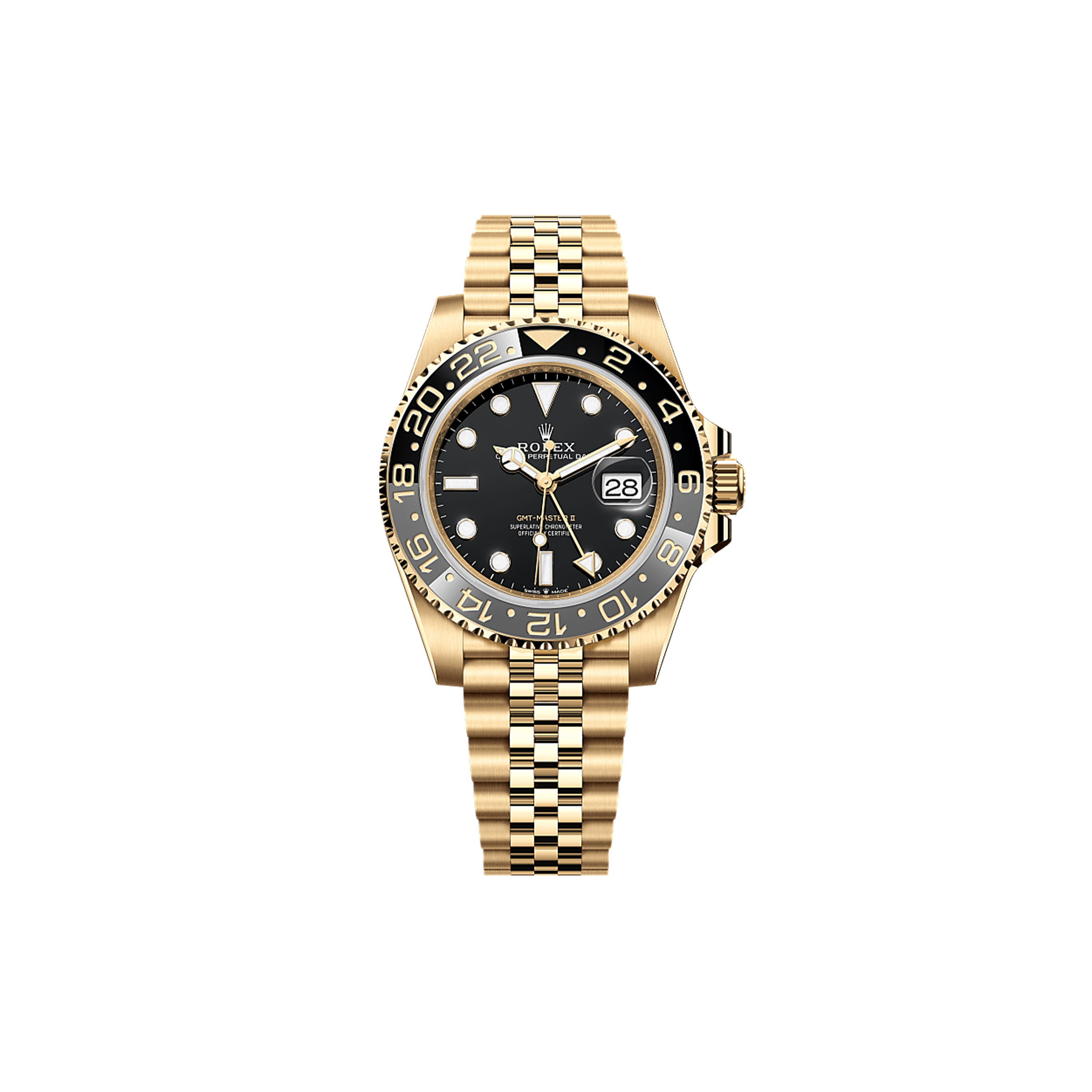ROLEX GMT-MASTER II OYSTER, 40 MM, YELLOW GOLD WATCH 126718GRNR ROLEX GMT-MASTER II OYSTER, 40 MM, YELLOW GOLD WATCH 126718GRNR