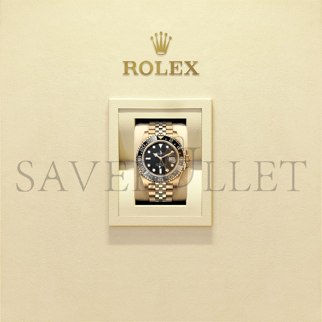 ROLEX GMT-MASTER II OYSTER, 40 MM, YELLOW GOLD WATCH 126718GRNR ROLEX GMT-MASTER II OYSTER, 40 MM, YELLOW GOLD WATCH 126718GRNR