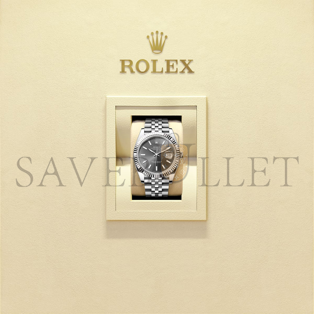ROLEX DATEJUST 41 OYSTER, 41 MM, OYSTERSTEEL AND WHITE GOLD WATCH 126334-0014 ROLEX DATEJUST 41 OYSTER, 41 MM, OYSTERSTEEL AND WHITE GOLD WATCH 126334-0014