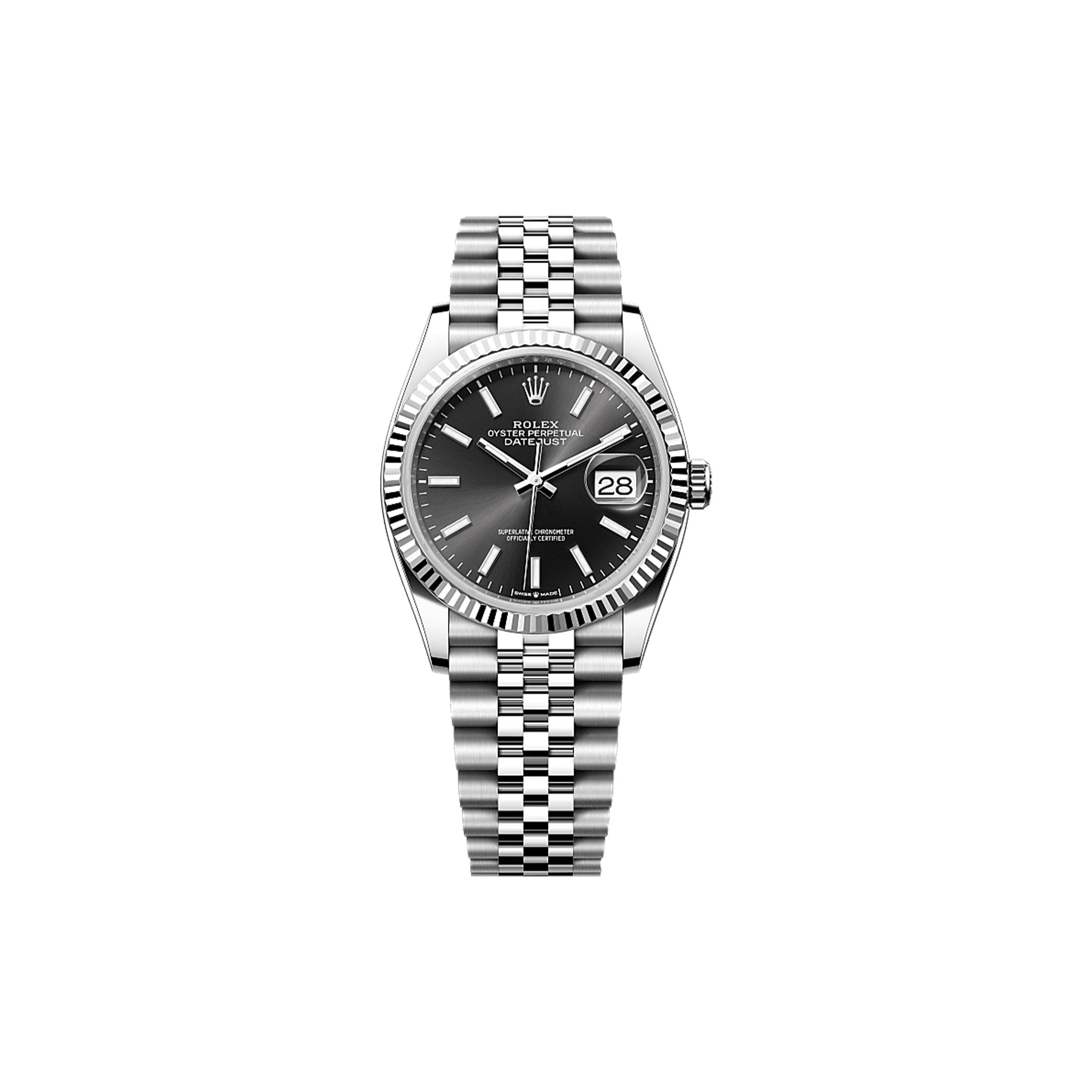 ROLEX DATEJUST 36 OYSTER, 36 MM, OYSTERSTEEL AND WHITE GOLD WATCH 126234-0015 ROLEX DATEJUST 36 OYSTER, 36 MM, OYSTERSTEEL AND WHITE GOLD WATCH 126234-0015