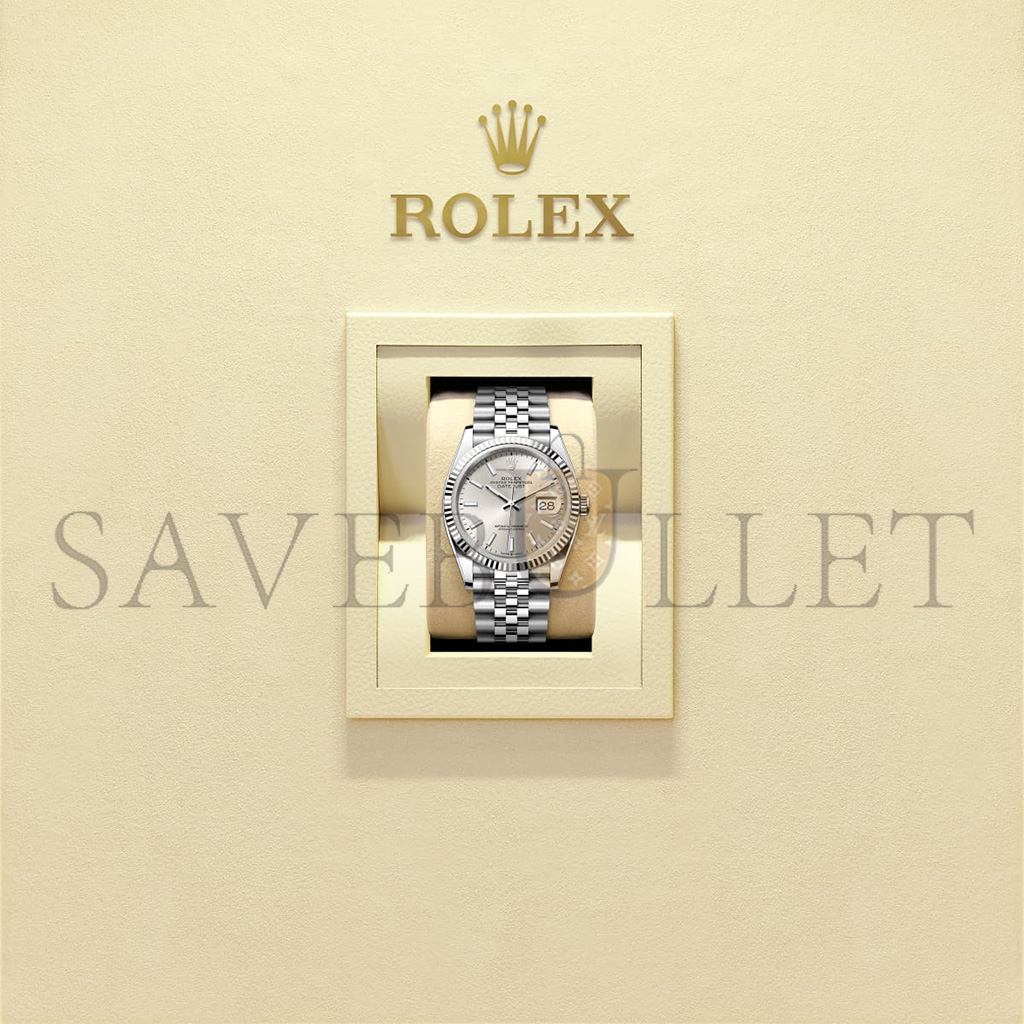 ROLEX DATEJUST 36 OYSTER, 36 MM, OYSTERSTEEL AND WHITE GOLD WATCH 126234-0013 ROLEX DATEJUST 36 OYSTER, 36 MM, OYSTERSTEEL AND WHITE GOLD WATCH 126234-0013