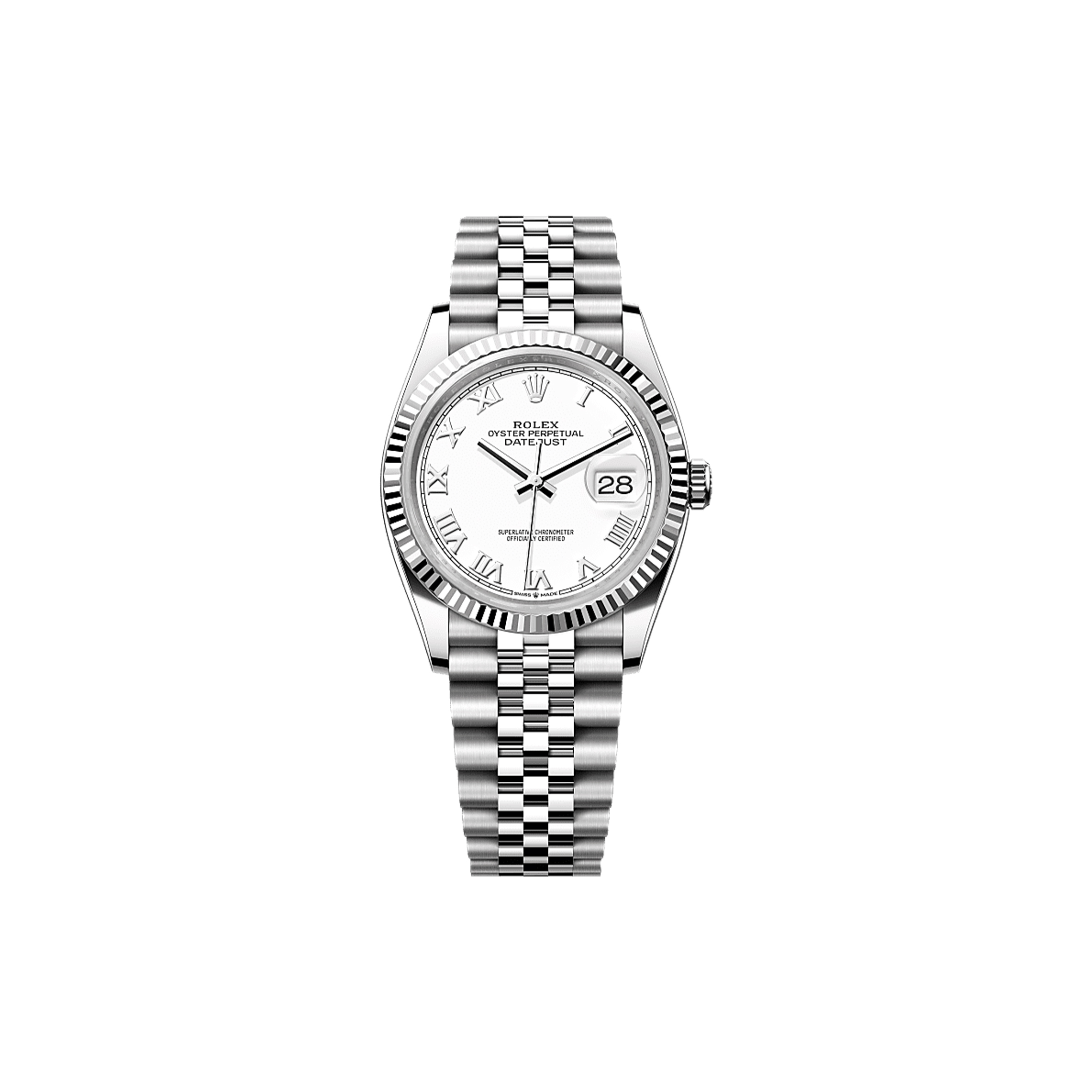 ROLEX DATEJUST 36 OYSTER, 36 MM, OYSTERSTEEL AND WHITE GOLD WATCH 126234-0025 ROLEX DATEJUST 36 OYSTER, 36 MM, OYSTERSTEEL AND WHITE GOLD WATCH 126234-0025