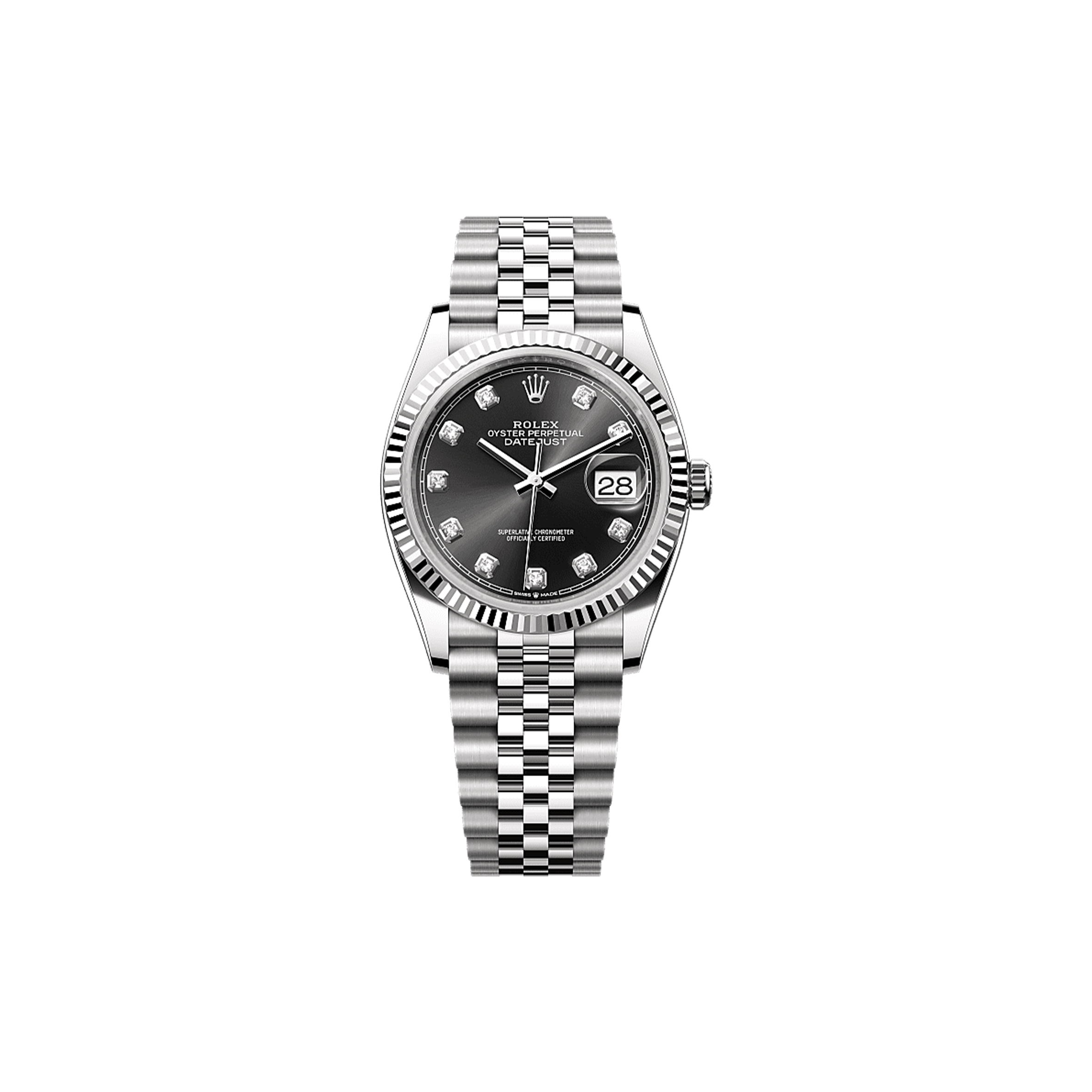 ROLEX DATEJUST 36 OYSTER, 36 MM, OYSTERSTEEL AND WHITE GOLD WATCH 126234-0027 ROLEX DATEJUST 36 OYSTER, 36 MM, OYSTERSTEEL AND WHITE GOLD WATCH 126234-0027