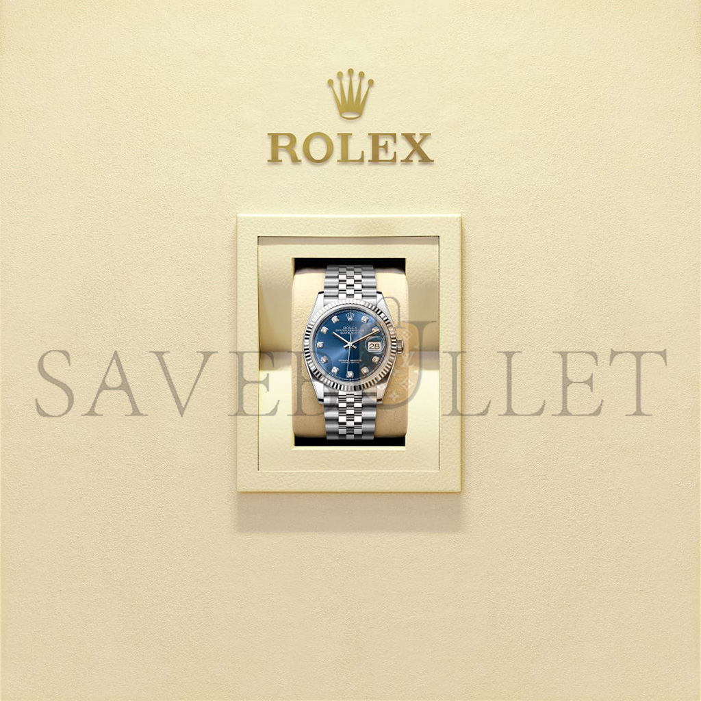 ROLEX DATEJUST 36 OYSTER, 36 MM, OYSTERSTEEL AND WHITE GOLD WATCH 126234-0037 ROLEX DATEJUST 36 OYSTER, 36 MM, OYSTERSTEEL AND WHITE GOLD WATCH 126234-0037