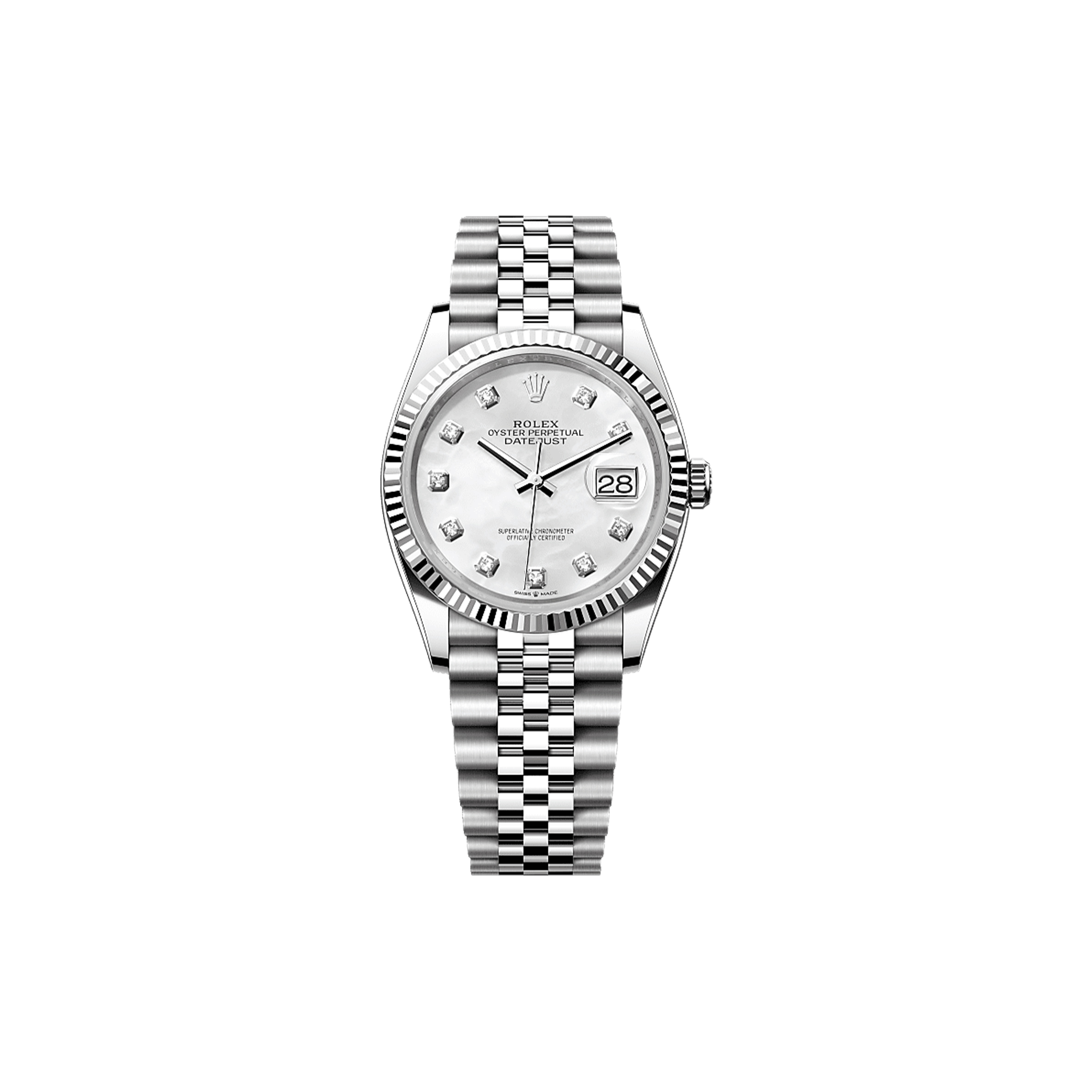 ROLEX DATEJUST 36 OYSTER, 36 MM, OYSTERSTEEL AND WHITE GOLD WATCH 126234-0019 ROLEX DATEJUST 36 OYSTER, 36 MM, OYSTERSTEEL AND WHITE GOLD WATCH 126234-0019
