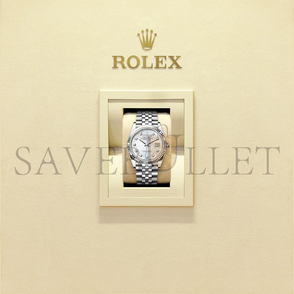 ROLEX DATEJUST 36 OYSTER, 36 MM, OYSTERSTEEL AND WHITE GOLD WATCH 126234-0019 ROLEX DATEJUST 36 OYSTER, 36 MM, OYSTERSTEEL AND WHITE GOLD WATCH 126234-0019