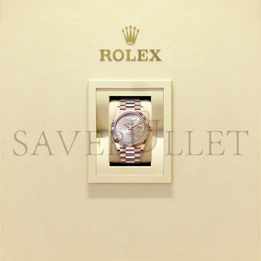 ROLEX DAY-DATE 40 OYSTER, 40 MM, EVEROSE GOLD WATCH 228235-0004 ROLEX DAY-DATE 40 OYSTER, 40 MM, EVEROSE GOLD WATCH 228235-0004