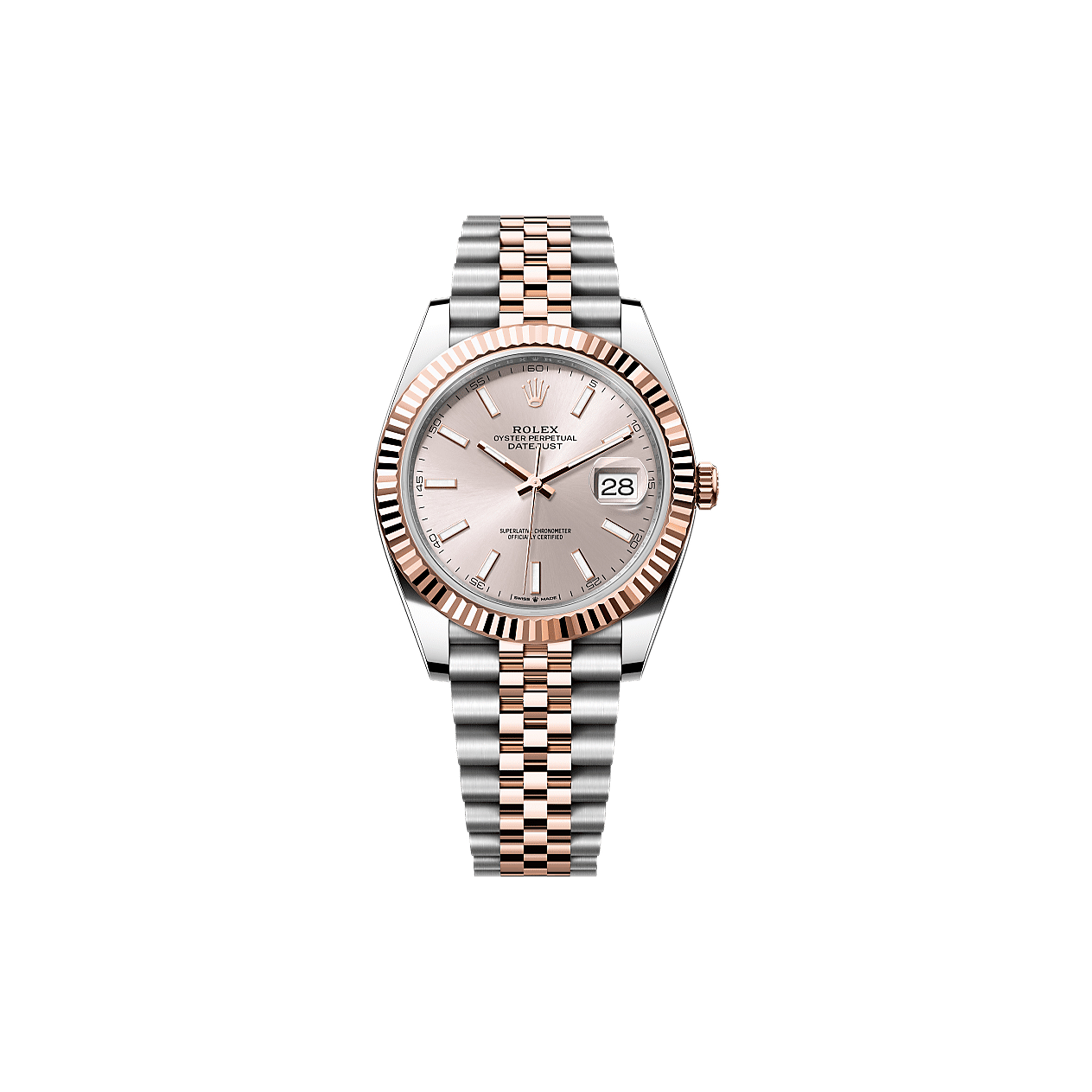 ROLEX DATEJUST 41 OYSTER, 41 MM, OYSTERSTEEL AND EVEROSE GOLD WATCH 126331-0010 ROLEX DATEJUST 41 OYSTER, 41 MM, OYSTERSTEEL AND EVEROSE GOLD WATCH 126331-0010