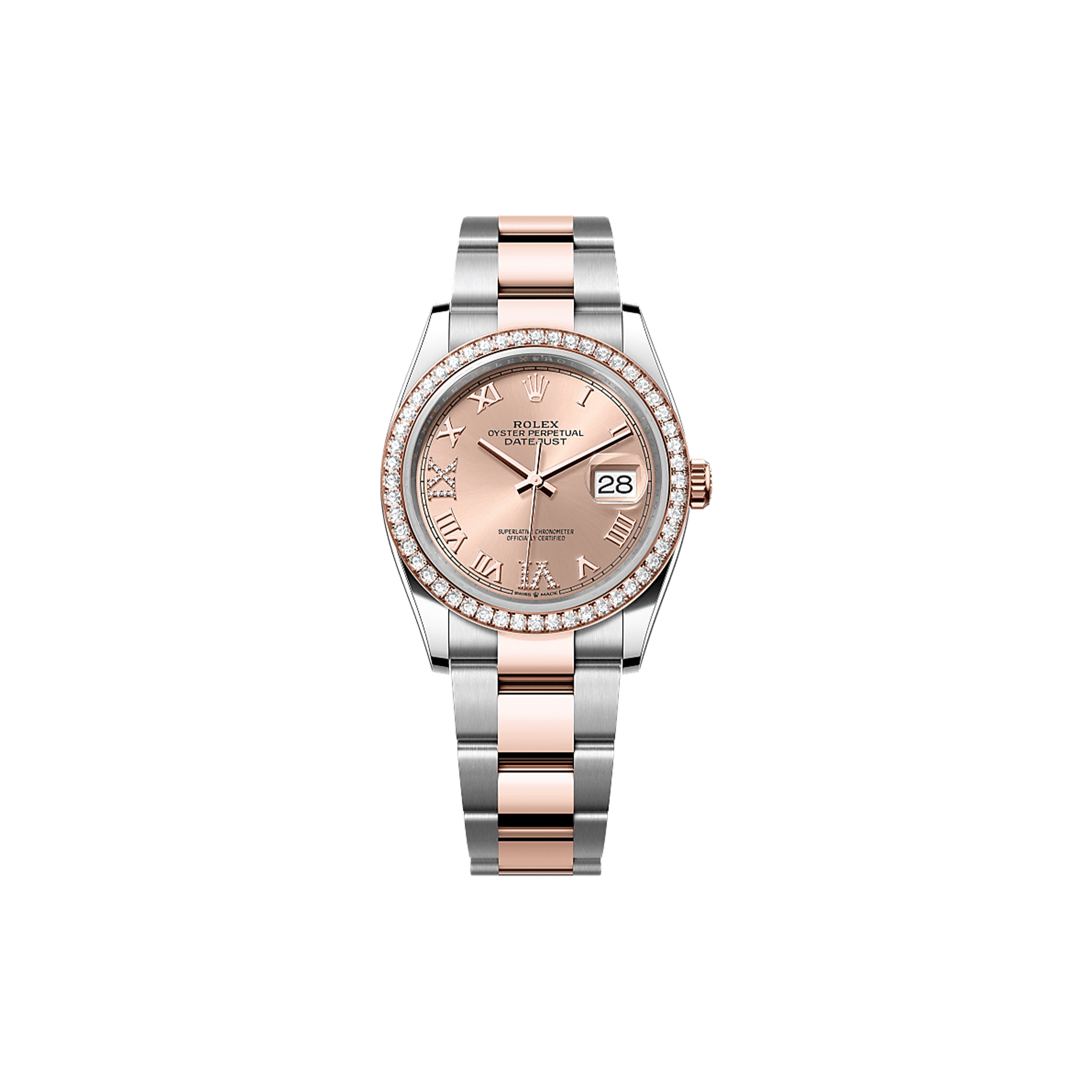 ROLEX DATEJUST 36 OYSTER, 36 MM, OYSTERSTEEL, WHITE GOLD AND DIAMONDS WATCH 126284RBR-0016 ROLEX DATEJUST 36 OYSTER, 36 MM, OYSTERSTEEL, WHITE GOLD AND DIAMONDS WATCH 126284RBR-0016