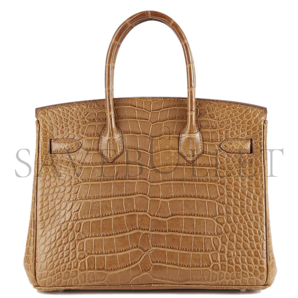 HERMES MASTER BIRKIN 30 MATTE ALLIGATOR HANDBAG 225472 (30*22*15cm)