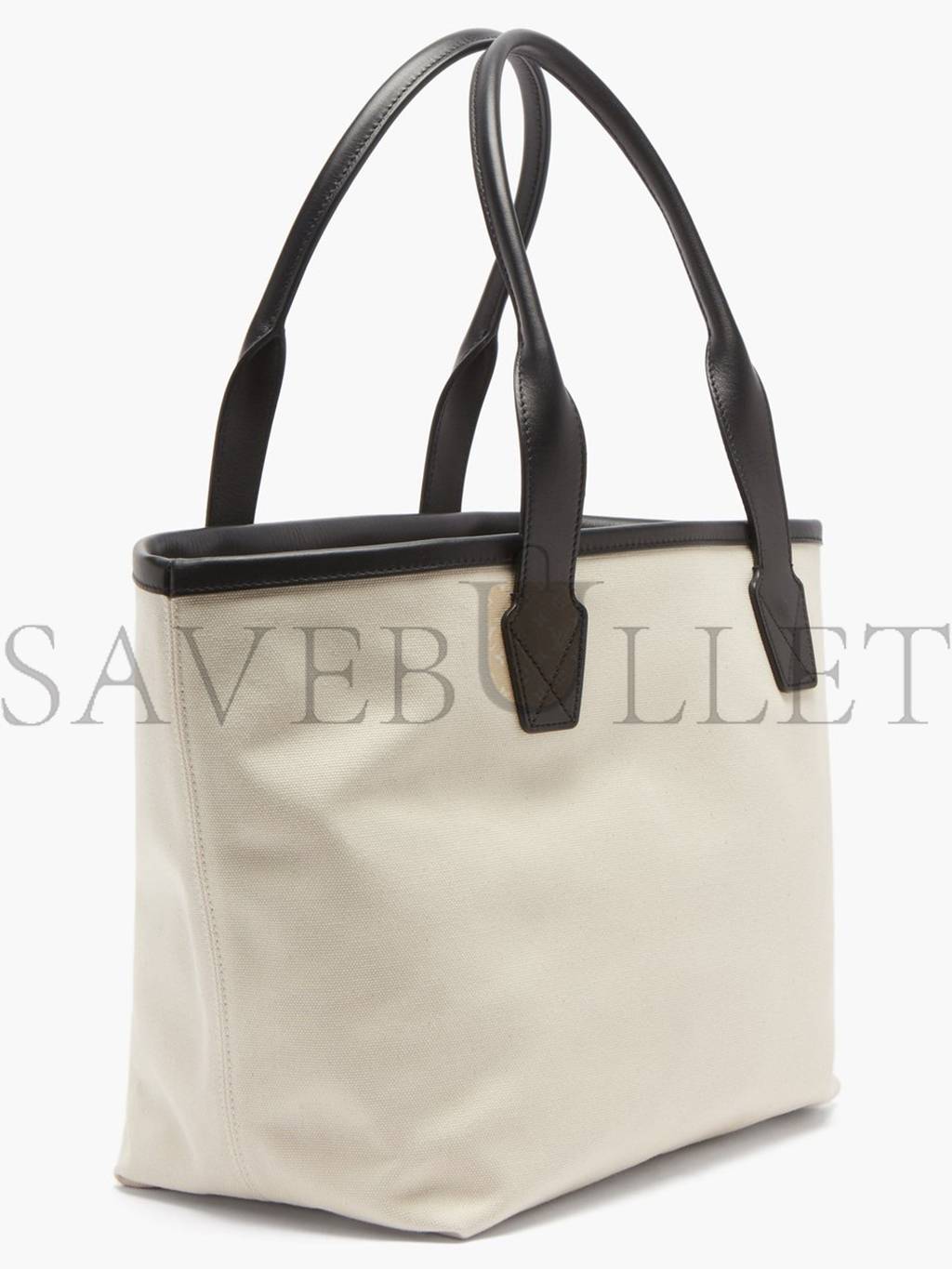 BALENCIAGA NEUTRAL PARIS LOGO-PRINT LEATHER-TRIM CANVAS TOTE BAG MATCHESFASHION US (41.1*25.1*17.5cm)