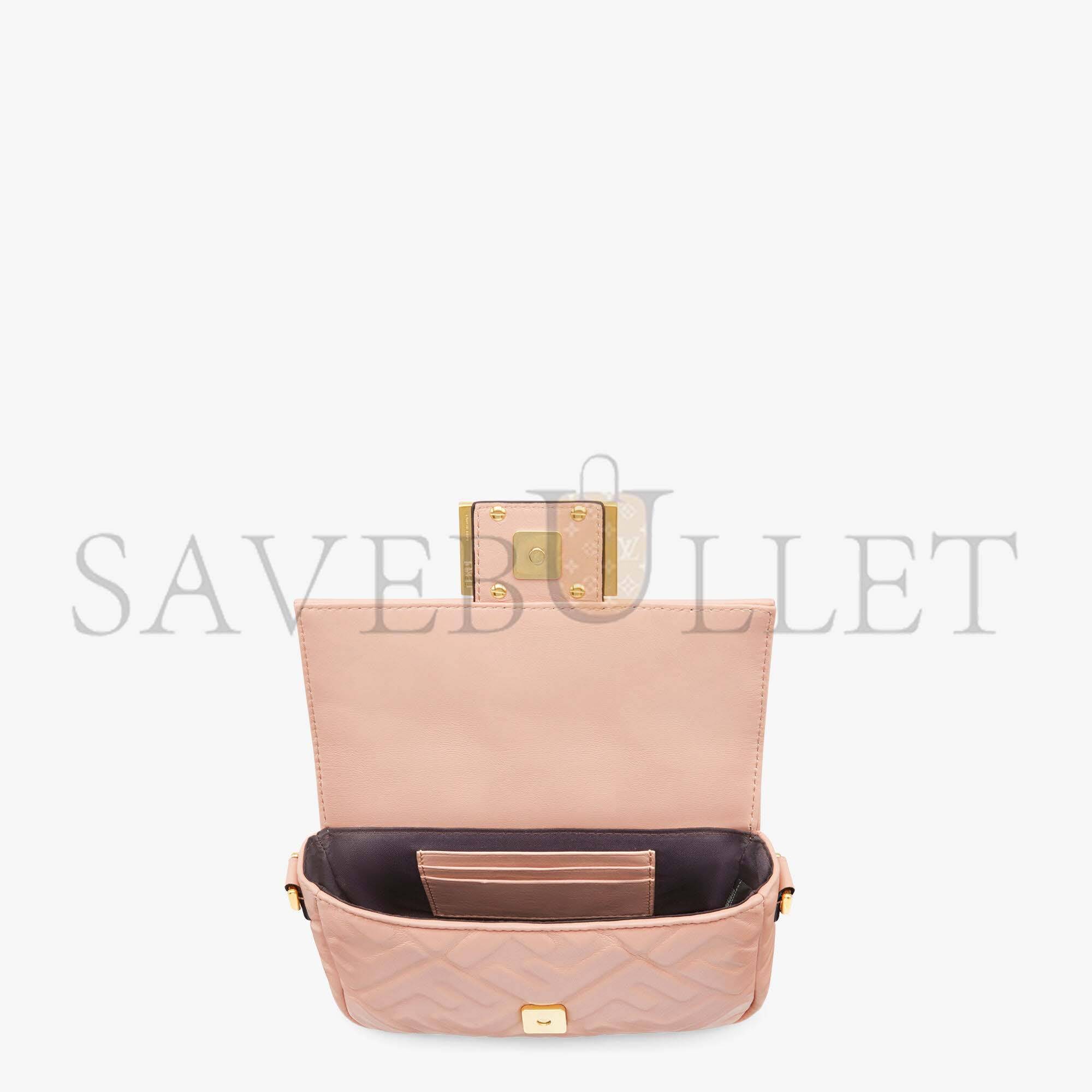 FENDI BAGUETTE MINI - PINK NAPPA LEATHER BAG 8BS017A72VF19PQ (19*11.5*4cm)