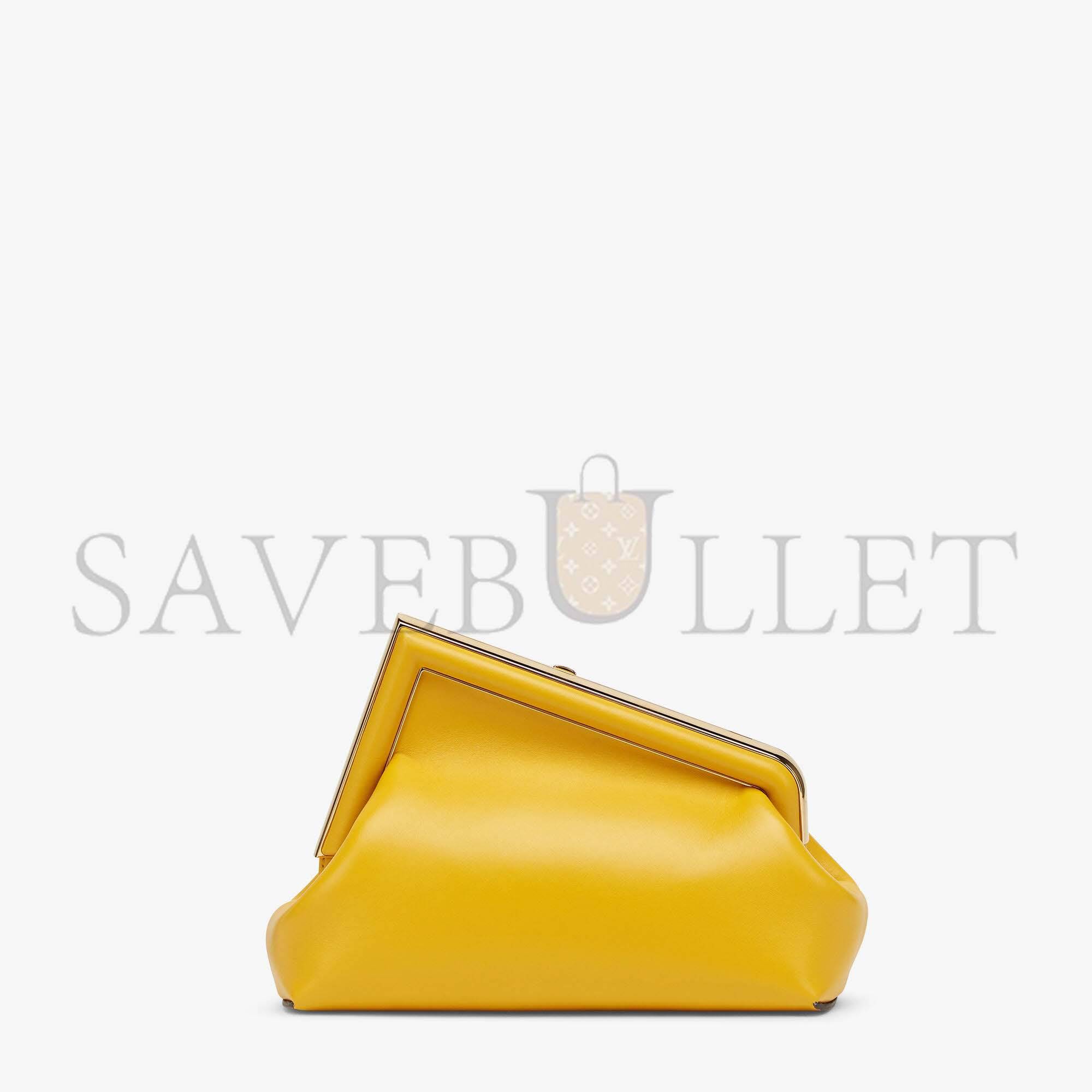 FENDI FIRST SMALL - YELLOW LEATHER BAG 8BP129ABVEF192E (26*18*9.5cm)