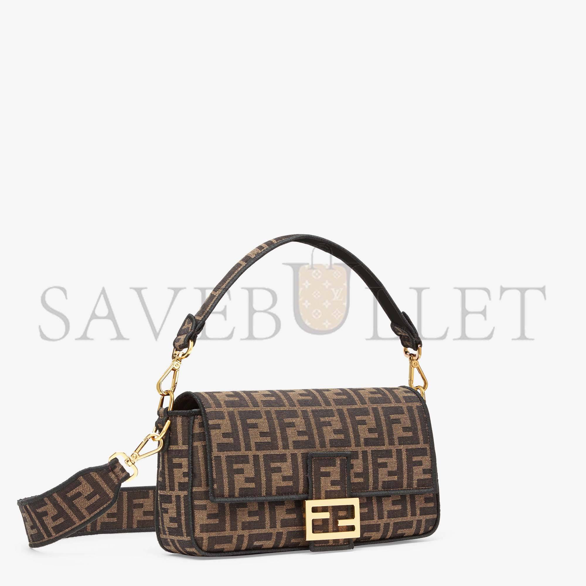 FENDI BAGUETTE - JACQUARD FF FABRIC BAG 8BR600A6V5F17U4 (27*15*6cm)