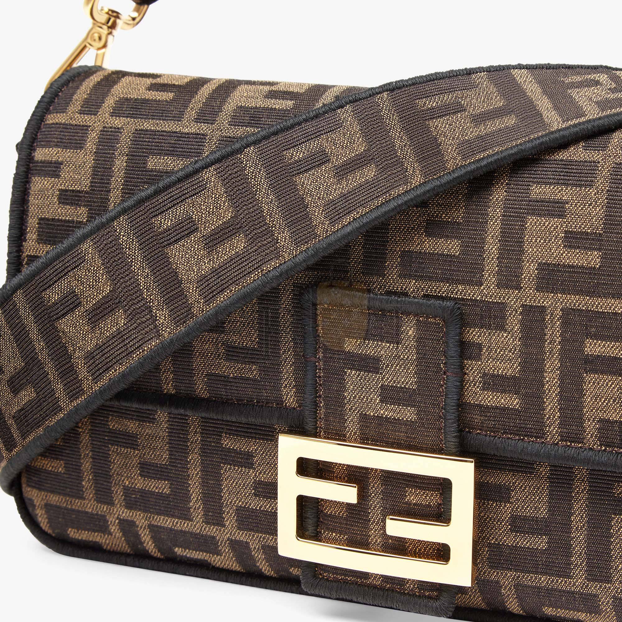 FENDI BAGUETTE - JACQUARD FF FABRIC BAG 8BR600A6V5F17U4 (27*15*6cm)