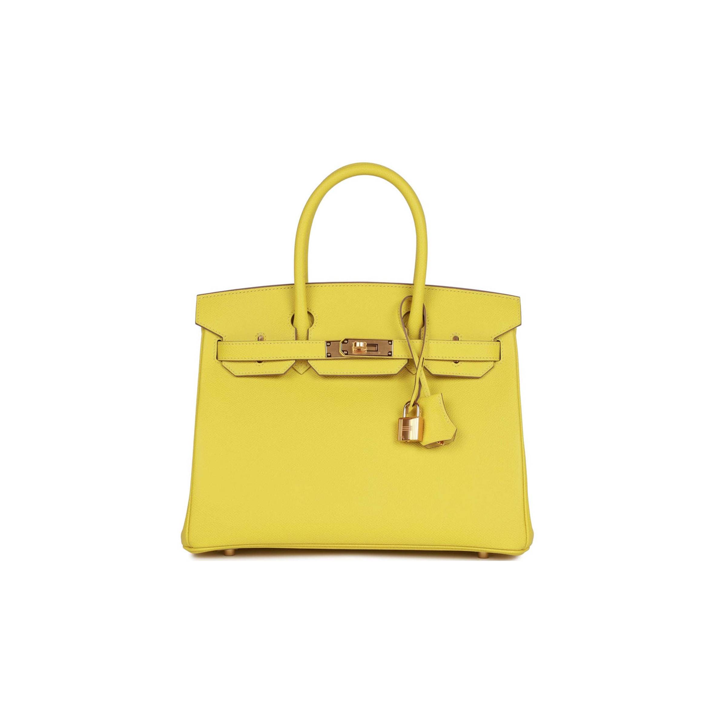 HERMES BIRKIN 30 LIME EPSOM GOLD HARDWARE (30cm)