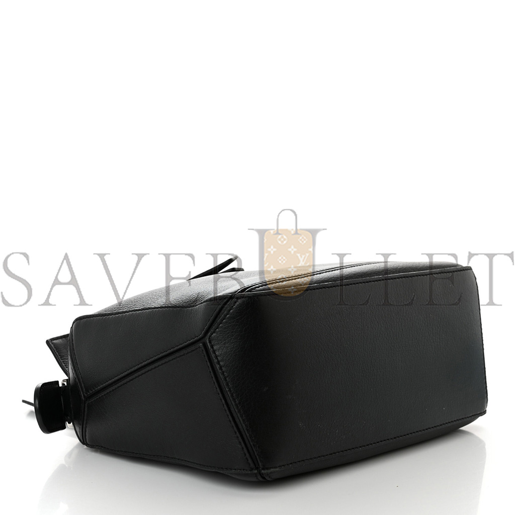 LOEWE CALFSKIN MEDIUM PUZZLE BAG BLACK (24*16.5*10.5cm)