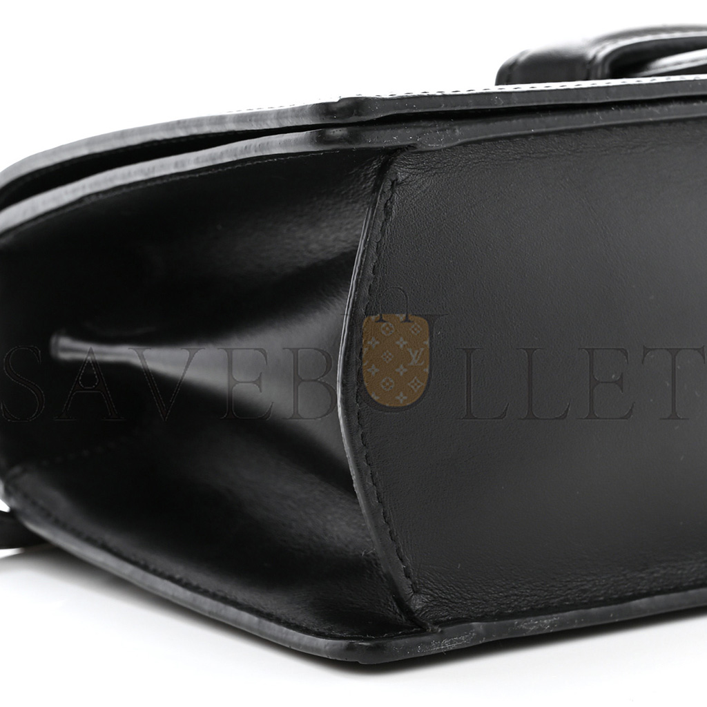 LOEWE CALFSKIN STARS MEDIUM BARCELONA SHOULDER BAG BLACK (23*15*10cm)