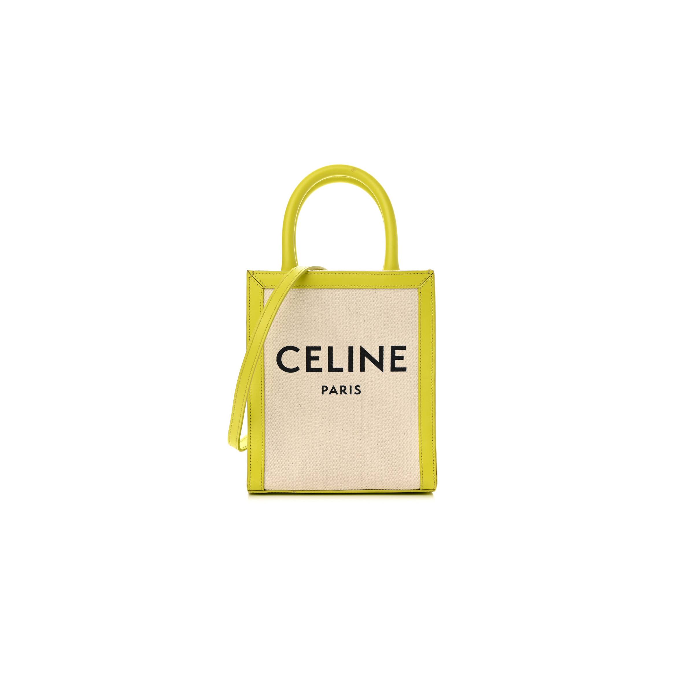 CELINE CANVAS CALFSKIN MINI VERTICAL CABAS (20*17*4cm)