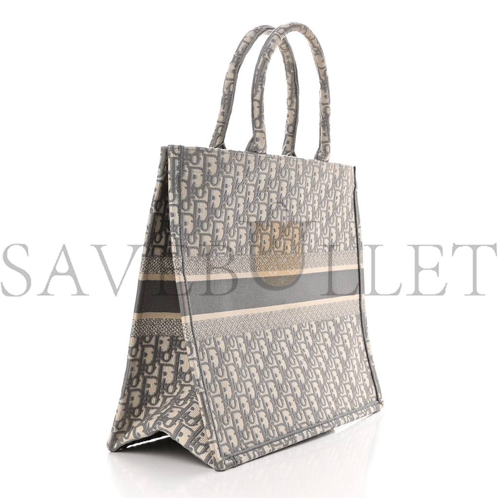 DIOR OBLIQUE LARGE BOOK TOTE GREY (42*35*16.5cm)